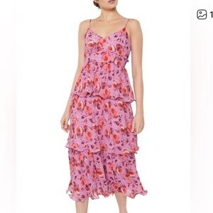 Likely Adriana Floral Ruffle Tiered Dresss - Size 6